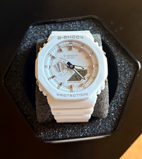 Casio G-SHOCK White Analog-Digital Shock-Resist 200m Resin Watch Box Papers