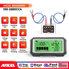 ANCEL BM200 PRO Battery Monitor 12V Battery Tester Load Health Analyzer Charging