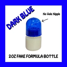 ONE DARK BLUE Fake Formula Bottle For Reborns, Silicones & Other Lifelike Dolls