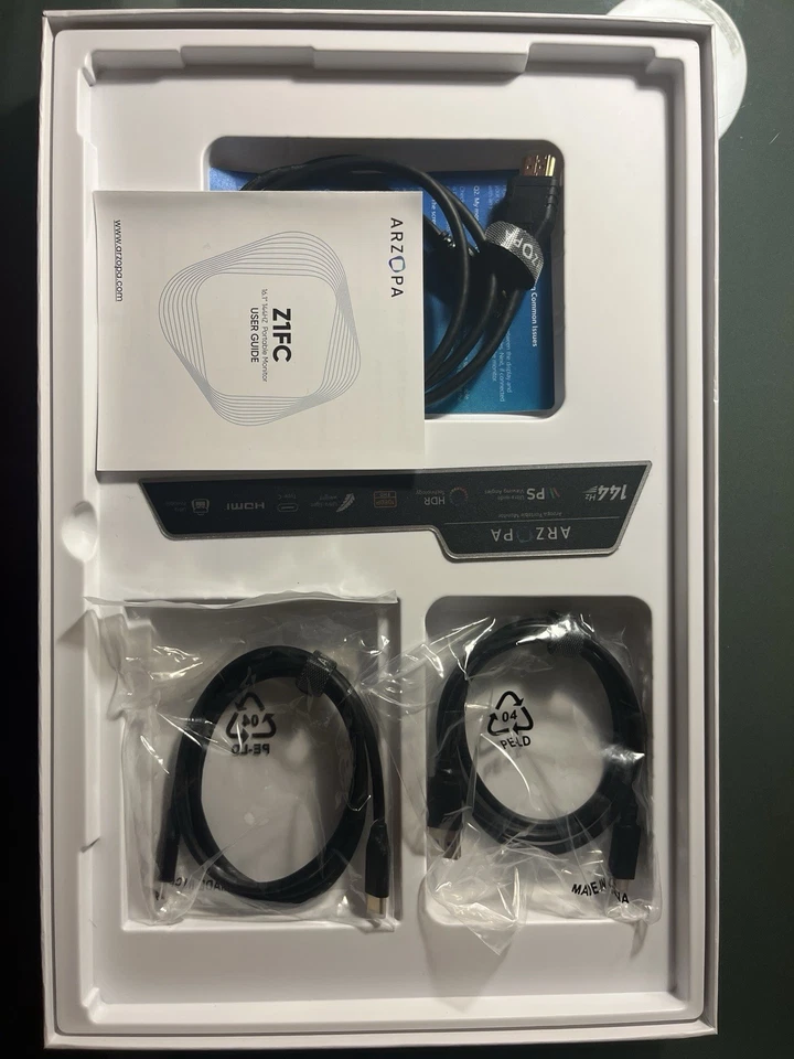 Monitor Portátil Arzopa 16.1" 100% sRGB FHD 1080p con Pata de Cabra Z1FC 144hz Delgado Foto 3 de 4