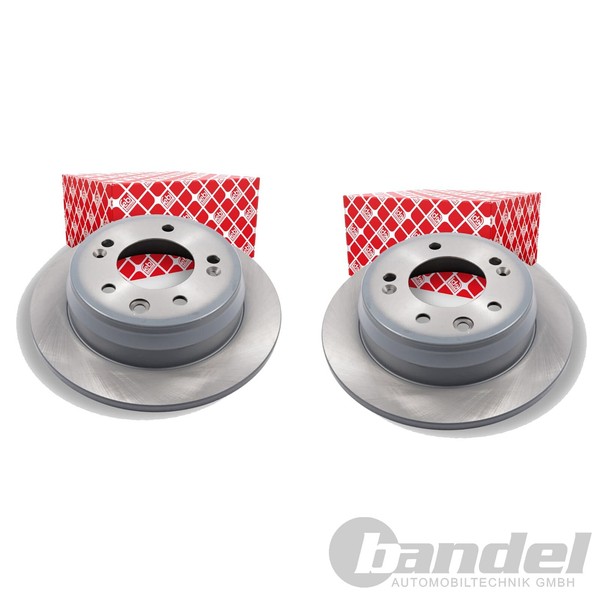 2X febi Bremsscheiben Ø262Mm Hinten Passend FÜR Hyundai I30 IX35 KIA Cee'd PRO-image