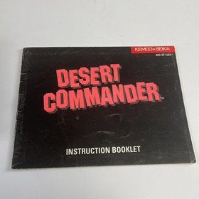 Desert Commander (Nintendo Entertainment System NES, 1989) W/ Manual Tested 