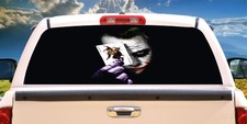 Joker Batman Darknight Perforated Sticker Pick-up Truck Back Window Decal Vinyl