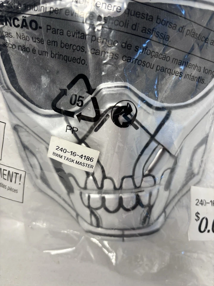 Juego de 2 Máscaras Black Widow Taskmaster Niño Juventud Gris Plástico Diseño Clásico Nuevo Foto 3 de 4