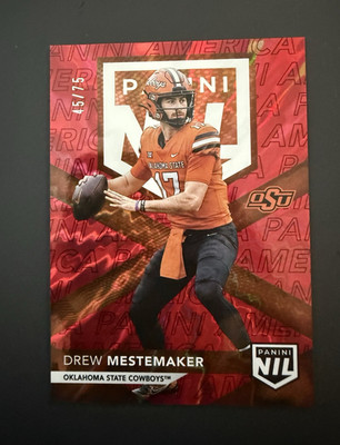 Panini 2026 National NSCC NIL Drew Mestemaker NIL23 Oklahoma State 45/75
