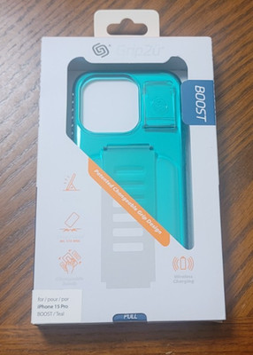 Ends 6/8 11AMPT Grip2U Boost iPhone 15 Pro, Green