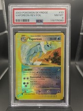 2003 POKEMON SKYRIDGE #33 VAPOREON-REVERSE FOIL PSA 8 on eBay