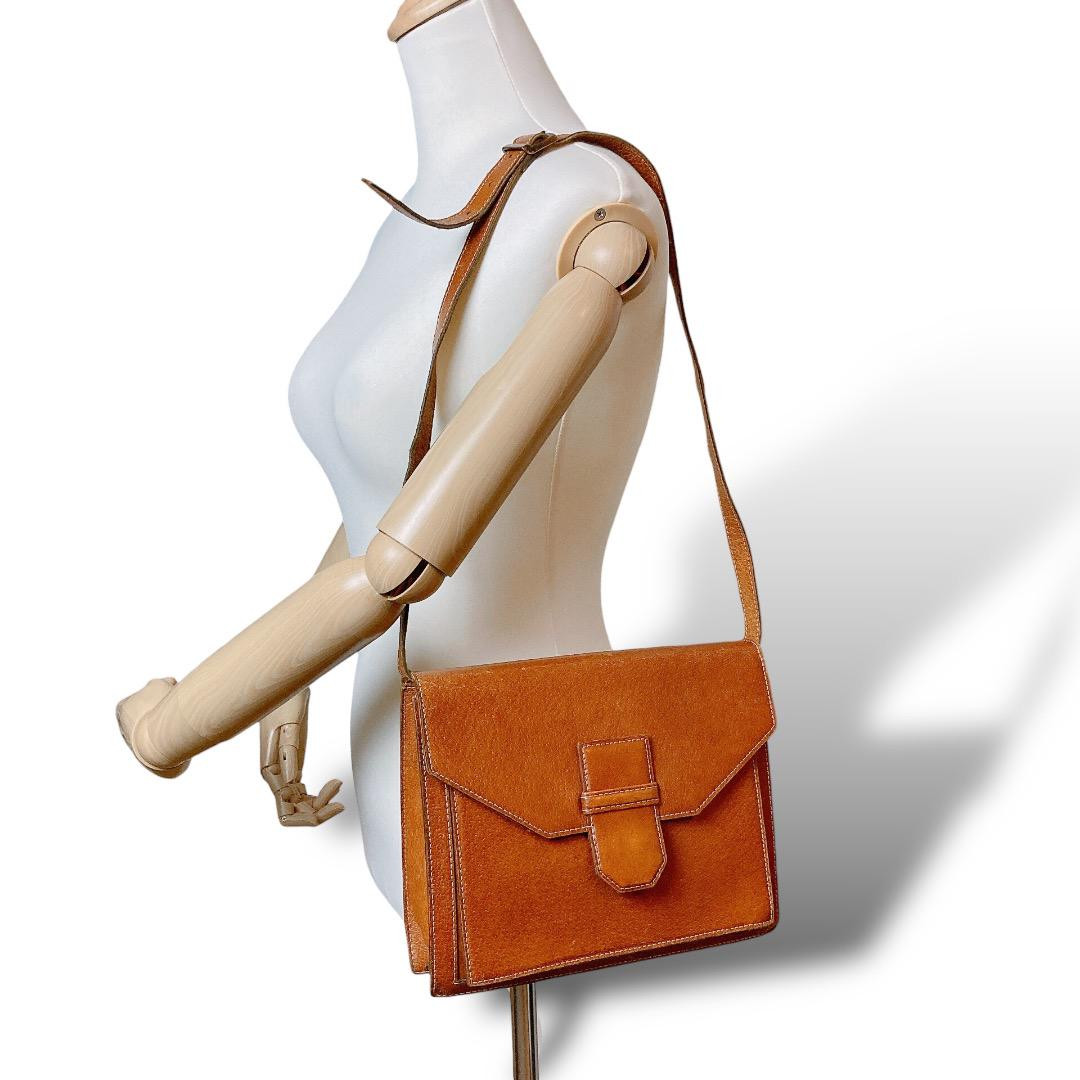 Borsa a tracolla YSL Yve Saint Laurent vera pelle usata marrone