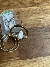 Fashion Stacker Rings In Gold Colour