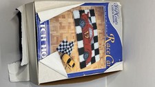 J P Coats Race Car Latch Hook Rug Kit Art 25015 18x36 Vintage Open Box For Parts