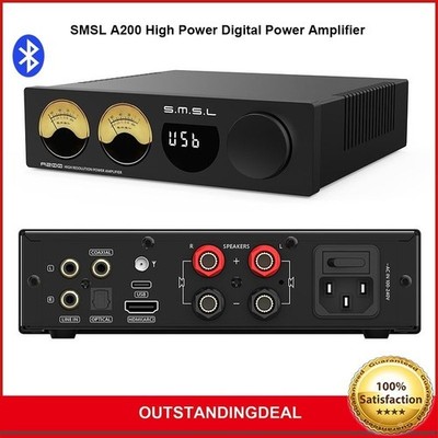 SMSL A200 High Power Digital Power Amplifier   USB HiFi Decoder 220V *vv