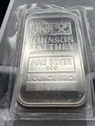 JOHNSON MATTHEY 1 OZ 999 SILVER BAR - Original  Seal JM