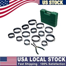 Engine 14 Piston Ring Compressor Cylinder Installer Pliers 14 Band Tool Kit