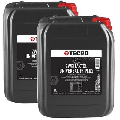 10L TECPO 2-TAKT ÖL FF PLUS UNIVERSAL ZWEITAKT MISCH-ÖL JASO FD API TC ISO-L-EGD
