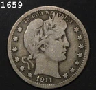 1911 Barber Quarter "VG+”