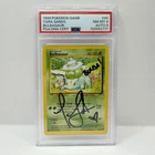 Tara Sands Signed - Bulbasaur - Base Set 44/102 WOTC Pokemon Card - PSA 9