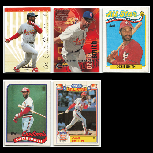 Ozzie Smith Lot 5 Baseball Cards 1995 Leaf Limited St. Louis Cardinals Set MLB - Bild 1 von 7