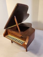 VTG Thorens Swiss Made Grand Piano Music Jewelry Box Beethovens 5th Symphony 