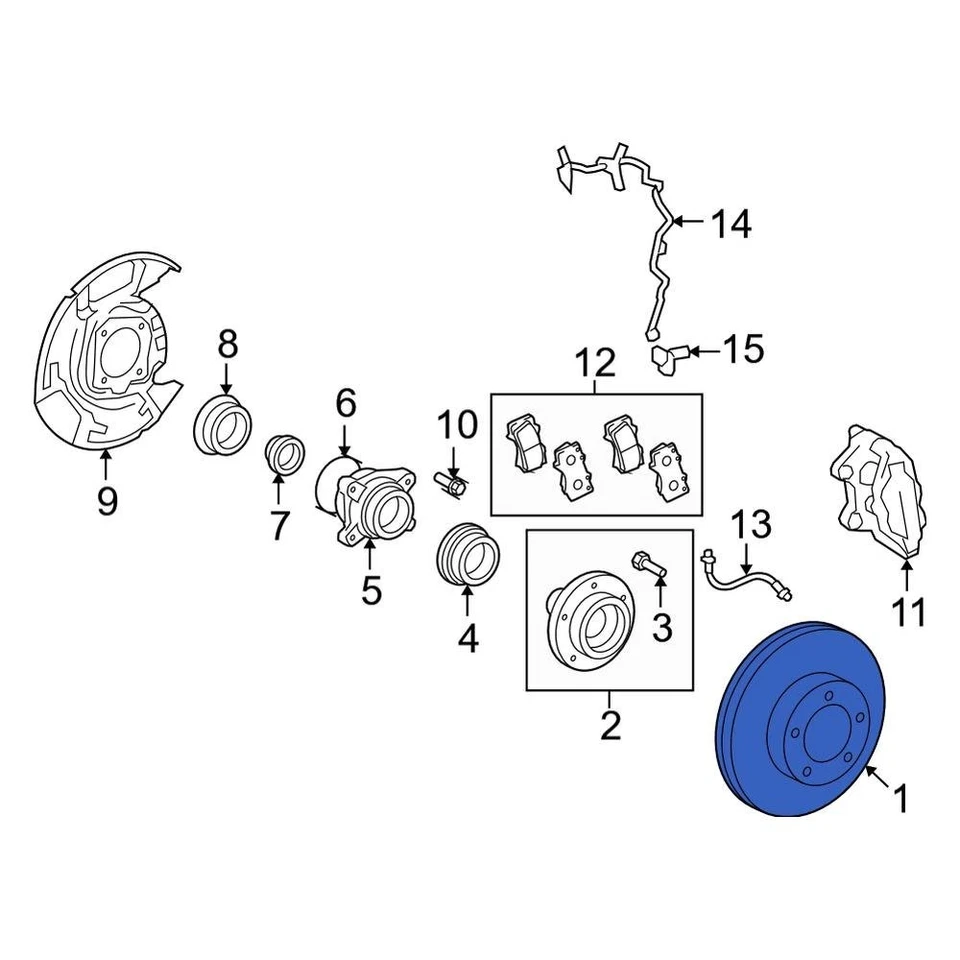 For Toyota Tundra 2007-2021 Toyota 435120C020 Front Disc Brake Rotor — 第 4/4 张图片