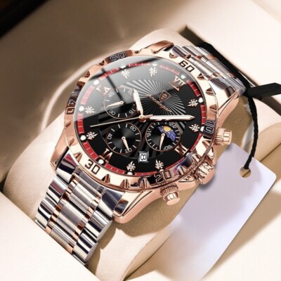 Mens Quartz Watch Waterproof Luminous Luxury Watches Date