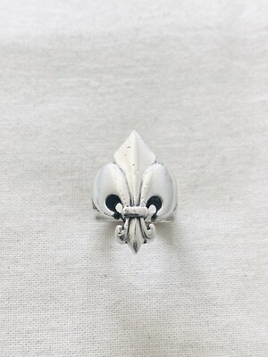 Der große Frosch großer Fleur de Lis Ring (Größe N) (UVP 240 £)