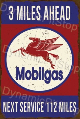 Mobilgas Service Station Rustic Tin Metal Sign Man cave Garage ...