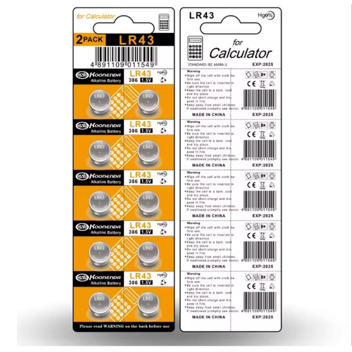 10x Pilas BOTON AG12 L1142 LR43 301 386 1.55V REF408 - Bild 3 von 9