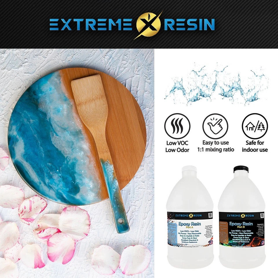 Epoxy resin 1 gallon kit, excellent clarity, clear, easy mixing, free delivery - Image 2 of 4