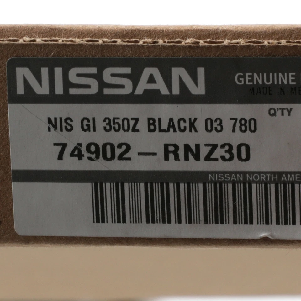 Alfombrillas delanteras negras Nissan Nismo 350Z 2003-2005 OEM NUEVAS 74902-RNZ30 Foto 3 de 3