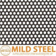 Mild Steel Round Hole Perforated Metal Sheet | 3mm Hole,5mm Pitch, 1.5mm Thick