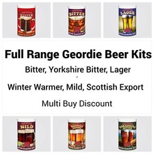 Geordie Beer Kit Making Home Brew 40 Pints Full Range Stocked - Free UK P&P
