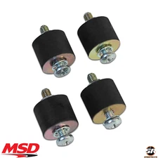 MSD 8823 Black Rubber Vibration Mounts 4 Pack For MSD 6 Series Ignition Modules