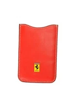 Scuderia Ferrari Red Leather Pouch