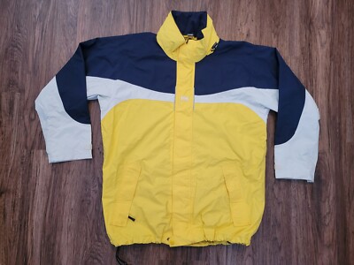 VINTAGE Helly Hansen Helly Tech Sailing Ski Jacket Mens Size Large Yellow