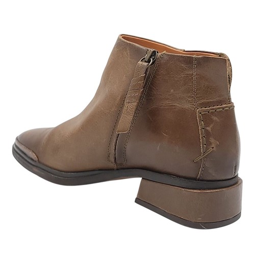 Sarto Franco Sarto Women Nemi Block Heel Ankle Bootie Size US 8.5M Olive Leather - Picture 3 of 7