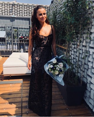 bautrice mesh maxi dress