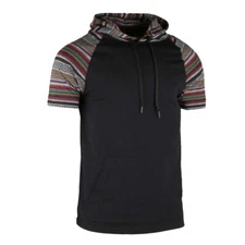 Men's Cotton Lightweight Casual Pullover Drawstring Hoodie With Pocket