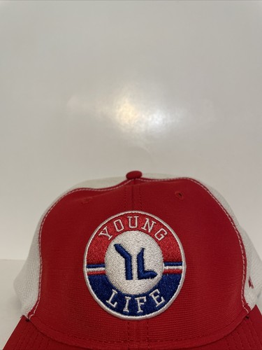 YOUNG LIFE Red & White Fitted Hat Forty Seven Brand One Size - Picture 2 of 12