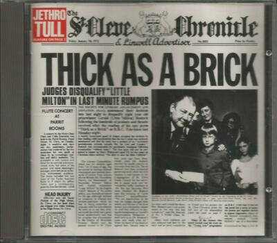  Thick as a brick (early BMG Chrysalis) Jethro Tull - CD