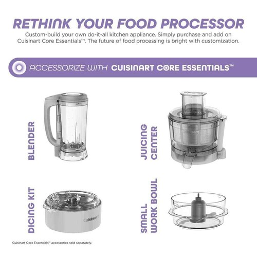 Cuisinart Core Custom 13-Cup Gray Food Processor with All-in-One Storage System - Picture 3 of 6