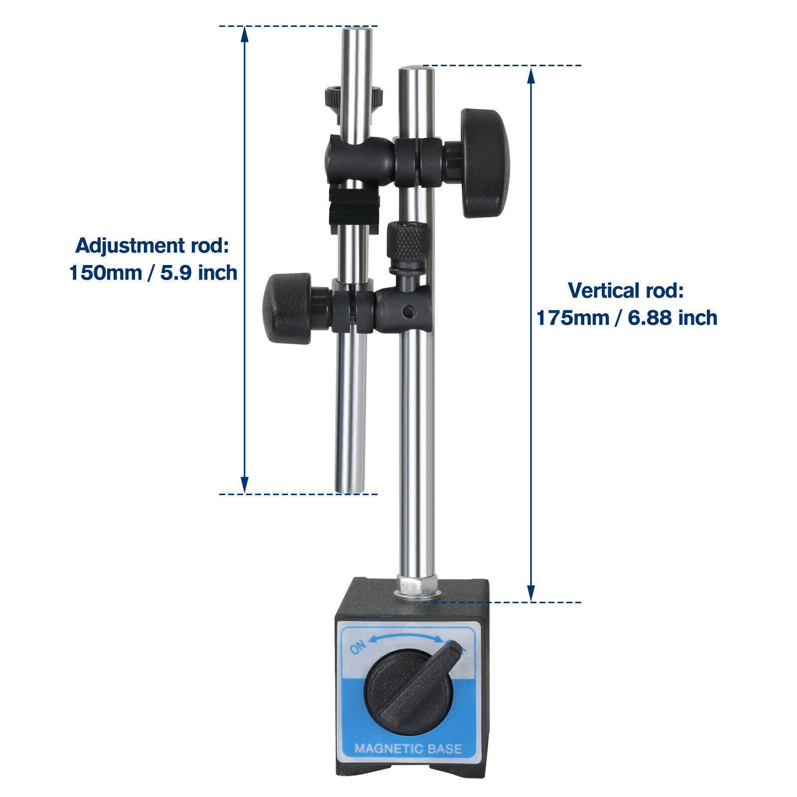 Dial Indicator with Magnetic Base Indicator Point Set 0.001"Precision Gauge Test