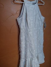 Nwt Inc Sz8 Boho White Tank Dress Lined International Concepts