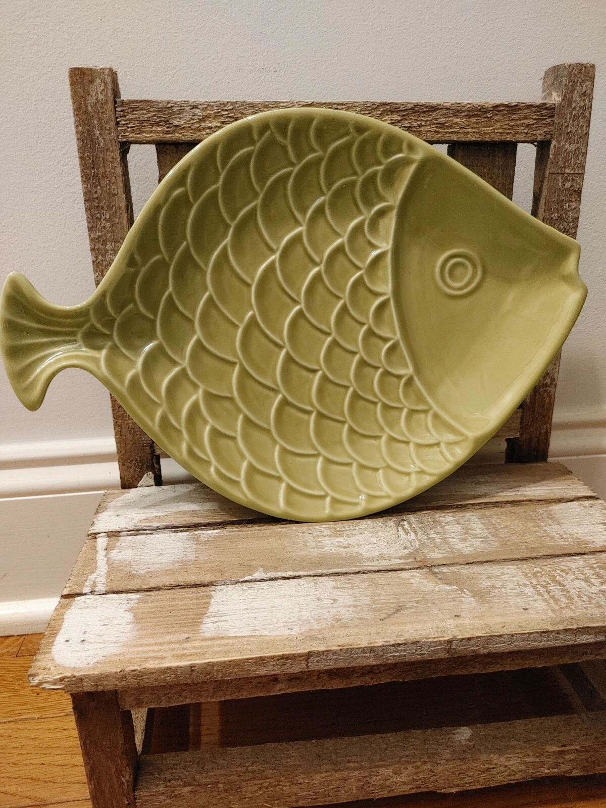 Andrea by Sadek Green Fish Plate Glass