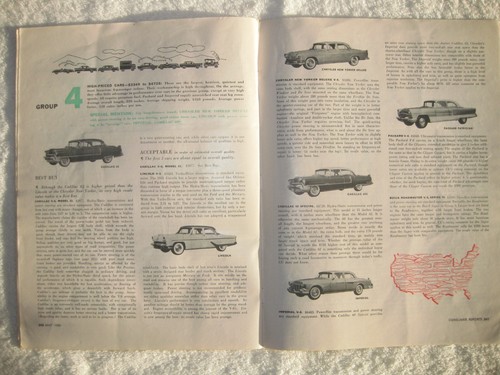 1955 Consumer Reports Auto Ratings Annual Issue New Cars May 55 Vol 20 No 5 - Picture 5 of 6