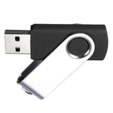 BUNDLE OF FIVE 4GB USB SWIVEL DRIVES
