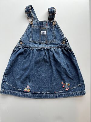 toddler denim overall dress Pink Bow Denim Overall Dress for Girls 7