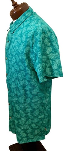 OCEAN PACIFIC 2XL Hawaiian Turquoise Pineapples Colorful Button Shirt * Mint* - Picture 4 of 9