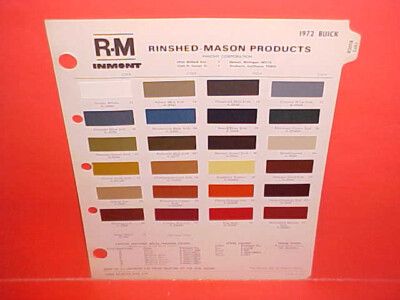 1972 BUICK RIVIERA GS 350 455 SKYLARK LESABRE CENTURION CONVERTIBLE PAINT CHIPS