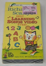 Richard Scarrys Best Learning Songs Video Ever VHS Cassete Tape Cartoon 1993 NEW