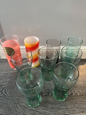 9 Coca Cola Konturgläser 0,3 l  Gläser auch Mc Donalds McDonalds